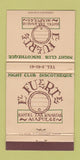 Matchbook Cover - Le Fuerte Hotel Acapulco Disco Ron Castillo Liquor 30 Strike