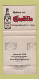 Matchbook Cover - Le Fuerte Hotel Acapulco Disco Ron Castillo Liquor 30 Strike