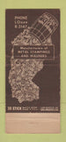 Matchbook Cover - Pacific Cut Washer Huntington Park CA WORN 30 Stick