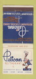 Matchbook Cover - Pelican Restaurant Clearwater Beach FL WEAR 30 Stick