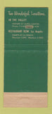Matchbook Cover - House of Murphy Los Angeles CA WEAR 30 Stick