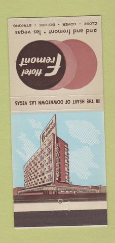 Matchbook Cover - Hotel Freemont Las Vegas NV 30 Stick