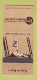 Matchbook Cover - Skiing Banff AB Chair Lift 21 Strike Feature