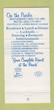 Matchbook Cover - Shore Cliff Pismo Beach CA girlie 30 Strike