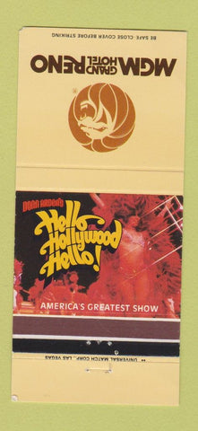 Matchbook Cover - MGM Grand Hotel Reno NV girlie 30 Strike