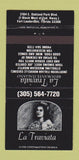 Matchbook Cover - La Traviata Italian Restaurant Fort Lauderdale FL 30 Strike