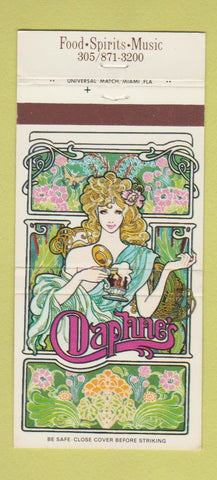 Matchbook Cover - Daphne's Sheraton Miami FL girlie 30 Strike