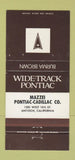 Matchbook Cover - Mazzei Pontiac Cadillac Antioch CA Burma Brown 30 Strike