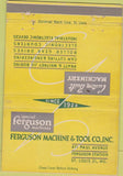 Matchbook Cover - Custom Built Machinery ST Lousi MO Ferguson 40 Strike
