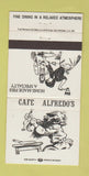 Matchbook Cover - Cafe Alfredo's San Carlos San Mateo CA 30 Strike