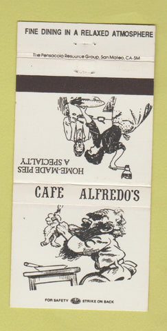 Matchbook Cover - Cafe Alfredo's San Carlos San Mateo CA 30 Strike