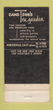Matchbook Cover - Gang Tsue's Tea Garden Chinese Porterville CA 30 Strike