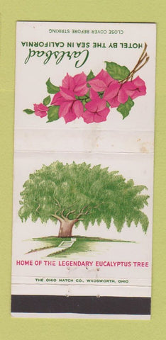 Matchbook Cover - Carlasbad Hotel by the Sea CA Tropical Gardens WEAR 30 Strike