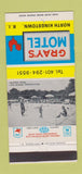 Matchbook Cover - Gray's Motel North Kingstown RI 30 Strike