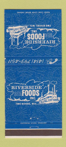 Matchbook Cover - Riverside Foods Two Rivers WI 30 Strike