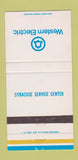 Matchbook Cover - Western Electric Telephone Syracuse NY WEAR 30 Strike