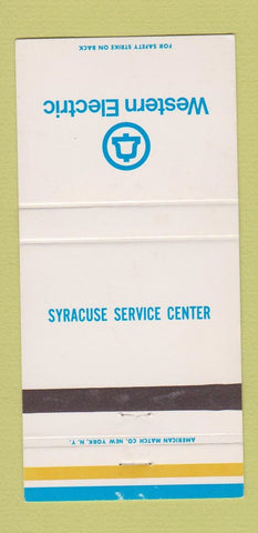 Matchbook Cover - Western Electric Telephone Syracuse NY WEAR 30 Strike