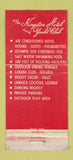 Matchbook Cover Kingston Hotel Yacht Club Miami Beach FL WEAR  21 Strike Feature
