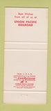 Matchbook Cover - Union Pacific Railroad Christmas 30 Strike