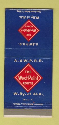 Matchbook Cover - West Point Route Railroad 30 Strike