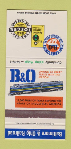 Matchbook Cover - B&O Railroad 30 Strike