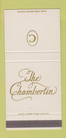 Matchbook Cover - The Chambertin West Dearborn MI 30 Strike