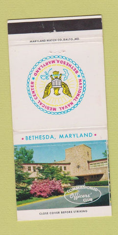 Matchbook Cover - National Naval Medical Center Bethesda MD 30 Strike