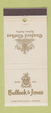 Matchbook Cover - Bullock Jones Oxxford Clothes 30 Stick