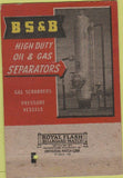 Matchbook Cover - Black Sivalls Bryson oil gas supply Oklahoma City OK 40 Strike