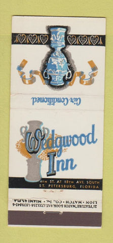 Matchbook Cover - Wedgwood Inn St Petersburg FL 21 Strike Feature