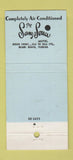 Matchbook Cover - Sans Souci Hotel Miami Beach FL  21 Strike Feature