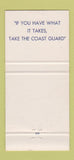 Matchbook Cover - US Coast Guard Recruiting 30 Strike