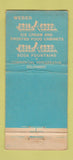 Matchbook Cover - Weber Showcaste Fixture WORN 1948 30 Stick