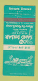 Matchbook Cover - Sand Dollar Restaurant St Petersburg FL 30 Strike
