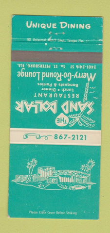 Matchbook Cover - Sand Dollar Restaurant St Petersburg FL 30 Strike