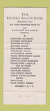 Matchbook Cover - Riviera Beach Bank FL 30 Strike