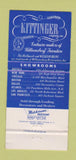 Matchbook Cover - Williamsburg Repro Furniture Buffalo Chicago Boston  30 Strike