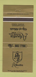 Matchbook Cover - Atlantis Country Club Inn Atlantis FL 30 Strike