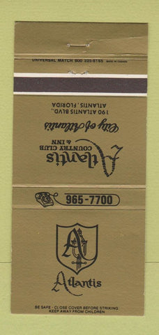 Matchbook Cover - Atlantis Country Club Inn Atlantis FL 30 Strike