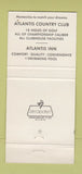 Matchbook Cover - Atlantis Country Club Inn Atlantis FL 30 Strike