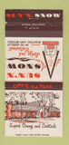 Matchbook Cover - Sun n Snow Cadillac West MI 30 Strike