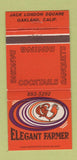 Matchbook Cover - Elegant Farmer Oakland CA rooster 30 Strike