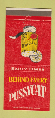 Matchbook Cover - Early Times Bourbon Louisville KY 30 Strike