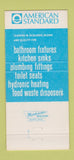 Matchbook Cover - American Standard Plumbing Fixtures Reading PA 30 Strike