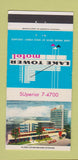 Matchbook Cover - Lake Tower Motel Chicago IL WORN 30 Strike