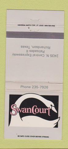 Matchbook Cover - Swan Court Richardson TX 30 Strike