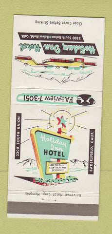 Matchbook Cover - Holiday Inn Hotel Bakersfield CA 30 Strike