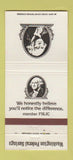 Matchbook Cover - Washington Federal Savings 30 Strike