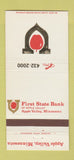 Matchbook Cover - First State Bank Apple Valley MN 30 Strike