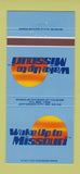 Matchbook Cover - Missouri Tourism Jefferson City MO 30 Strike